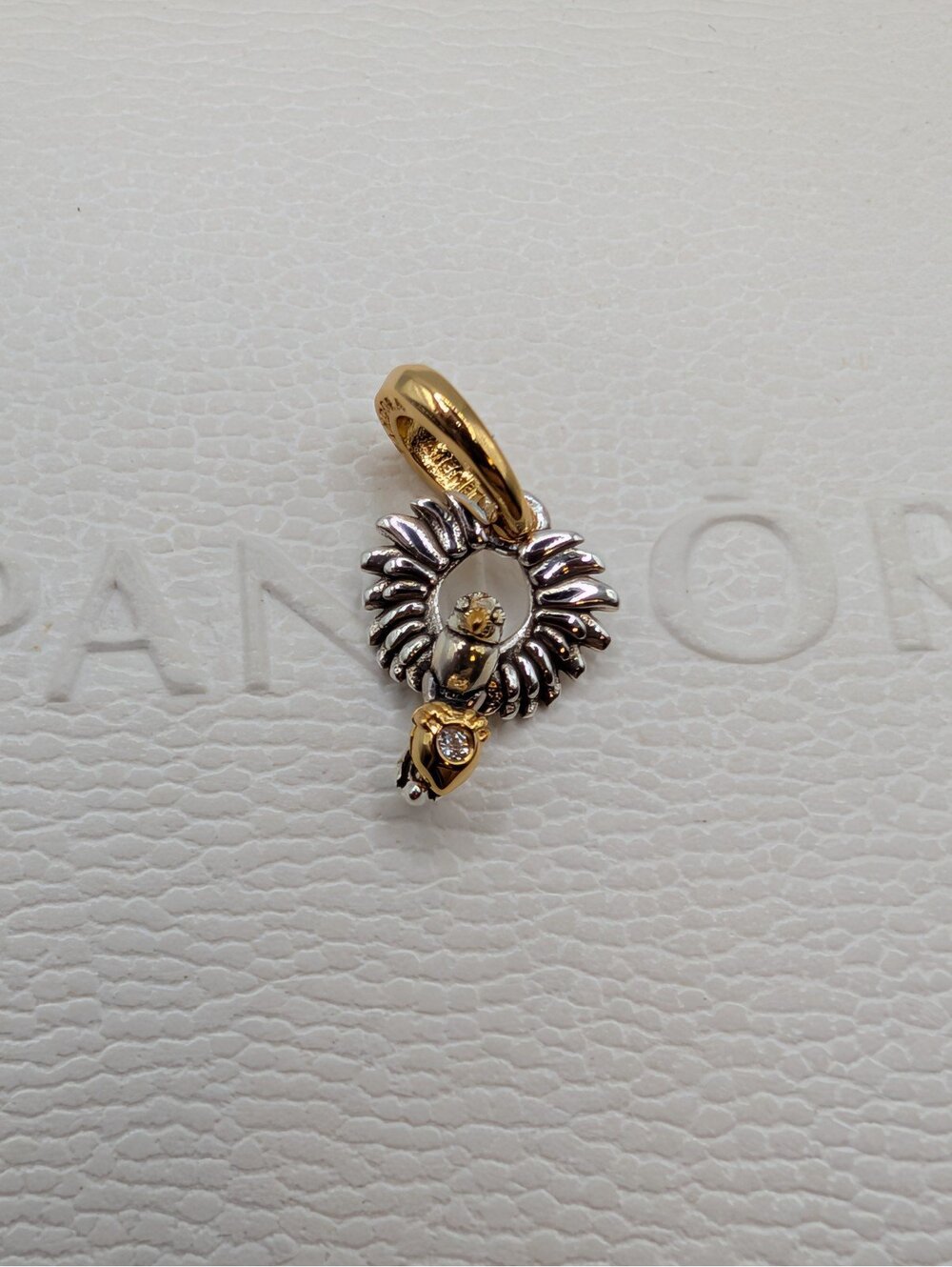 Pandora s925 ale silver charm pendant maleficent raven disney